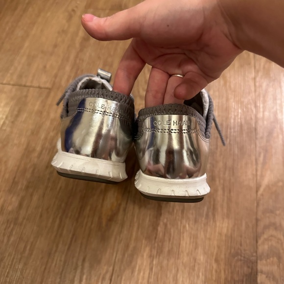 Cole Haan Zerogrand Metallic Quilted Sneakers - Picture 4 of 7